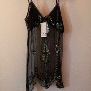 Rayon embellished top